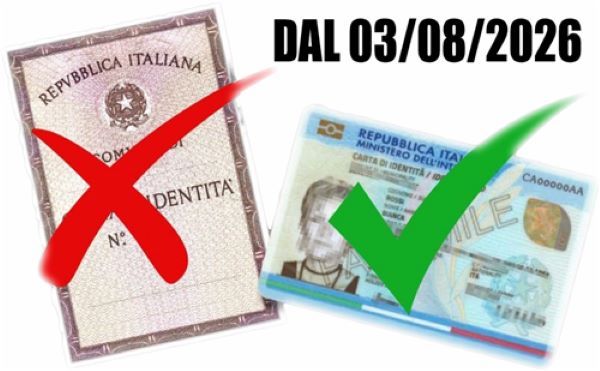 La carta d’identità cartacea resta valida fino alla scadenza. 
Per l’espatrio rimane obbligatoria la CIE dal 3 agosto 2026  Decreto Legge  n. 108/2026